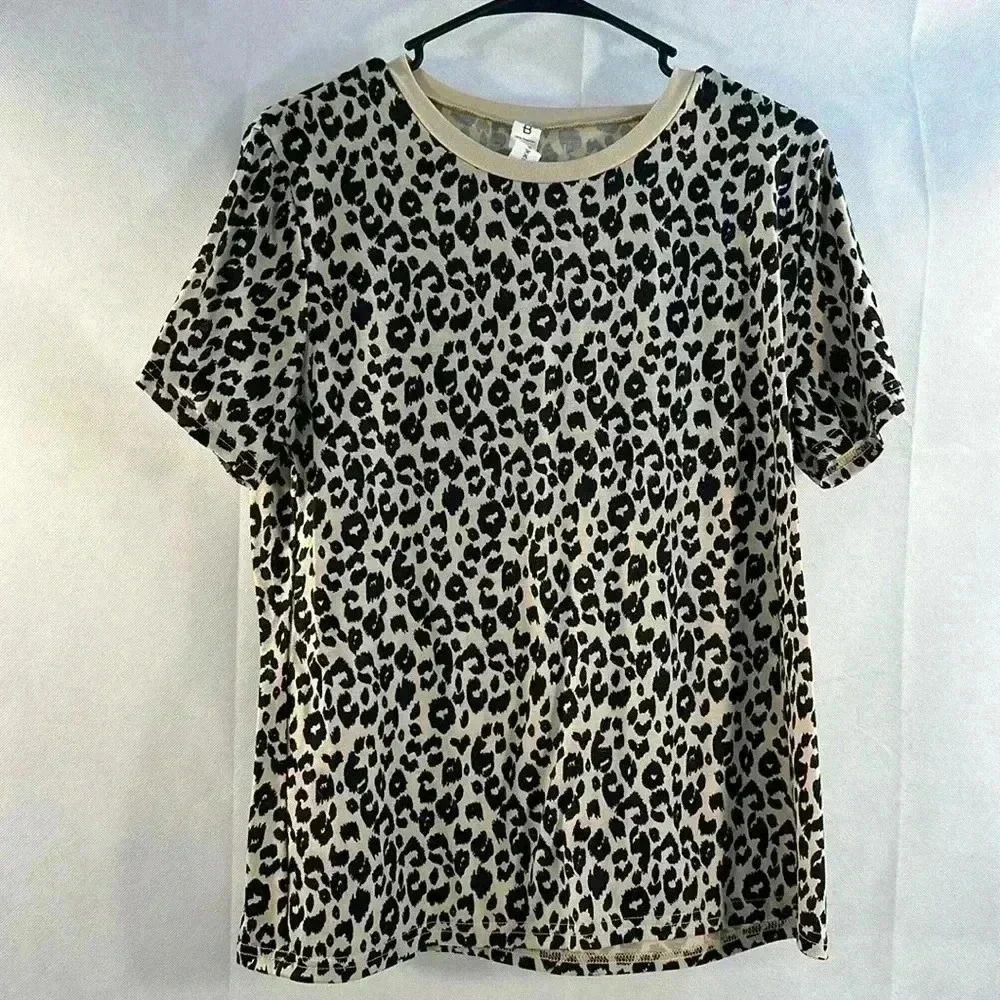 Blooming Jelly Animal Print Tee Size Large